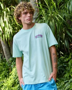 Billabong 73 Arch Short Sleeve T-Shirt Mist Green Hot
