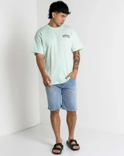 Billabong 73 Arch Short Sleeve T-Shirt Mist Green Hot