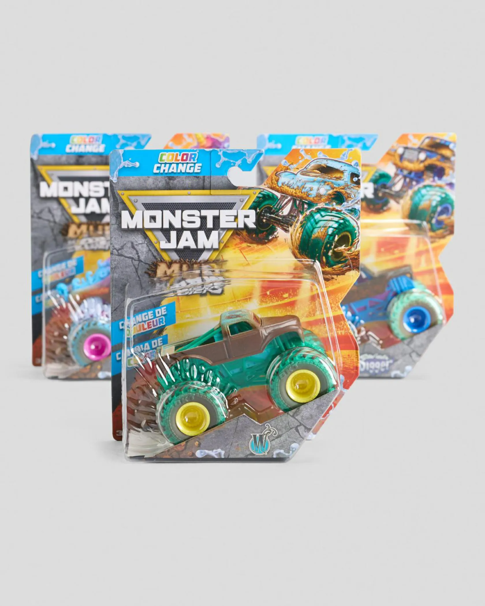 Monster Jam 1:64 Mud Blasters Assorted Hot