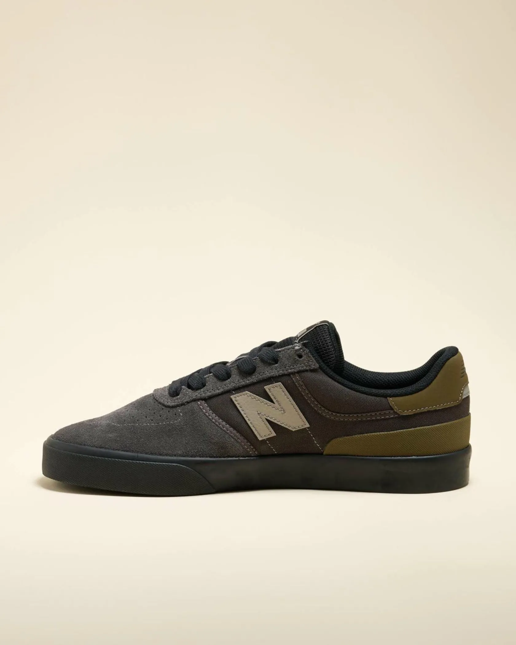 New Balance 272 Shoes Dark Grey/olive Suede Discount