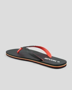 Rip Curl 2 Tone Bloom Open Toe Black/red Clearance