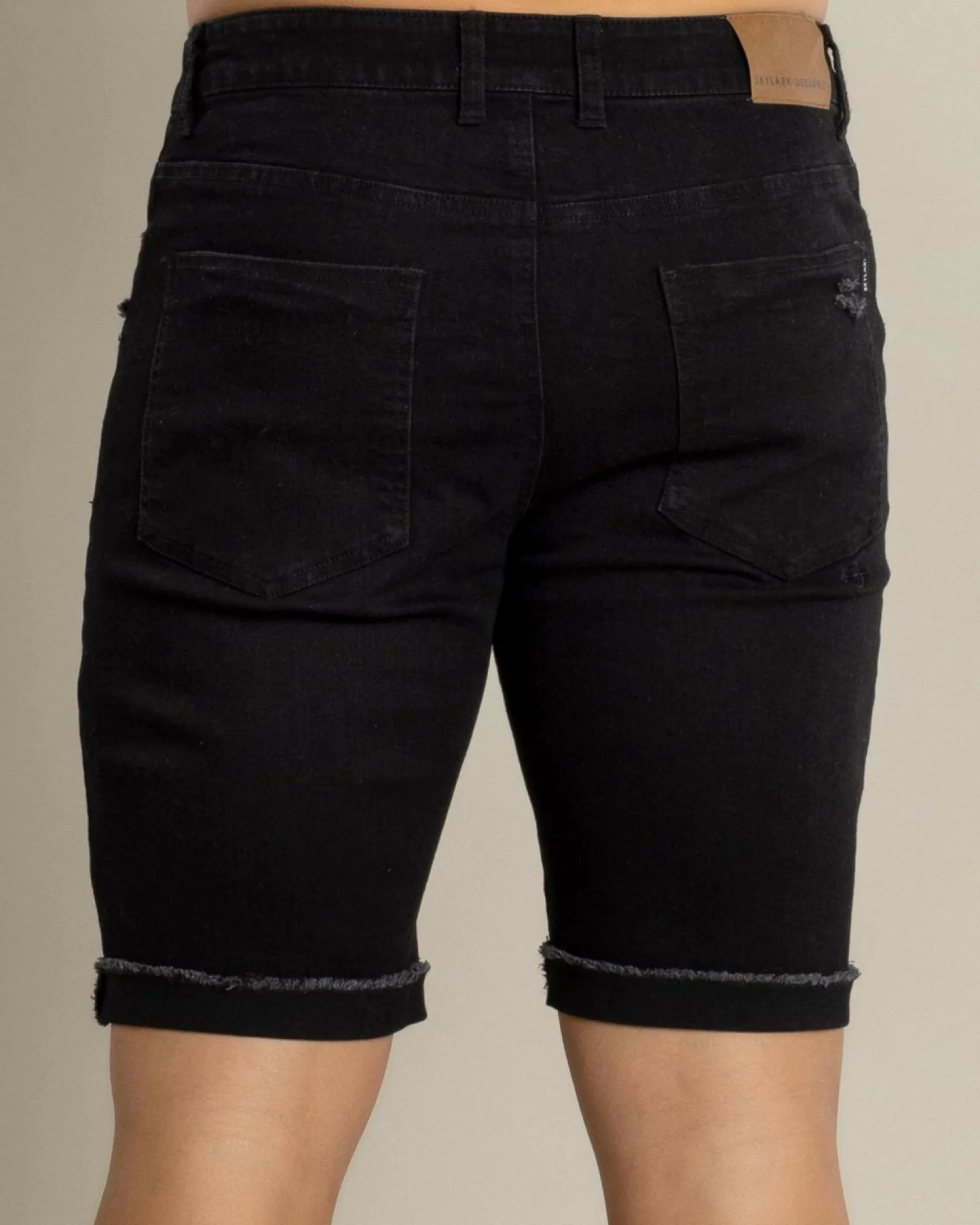 Skylark Abseil Denim Shorts Washed Black