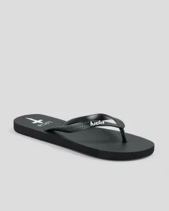 Lucid Acquire Thongs Black/white Online