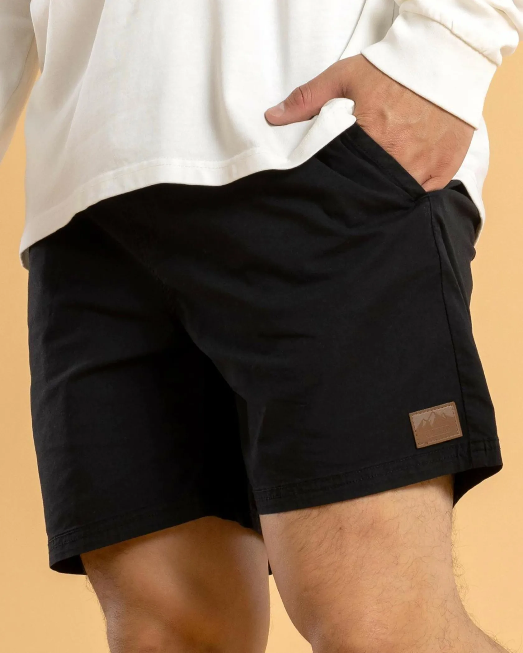 Lucid Active Elastic Waist Shorts Black Hot