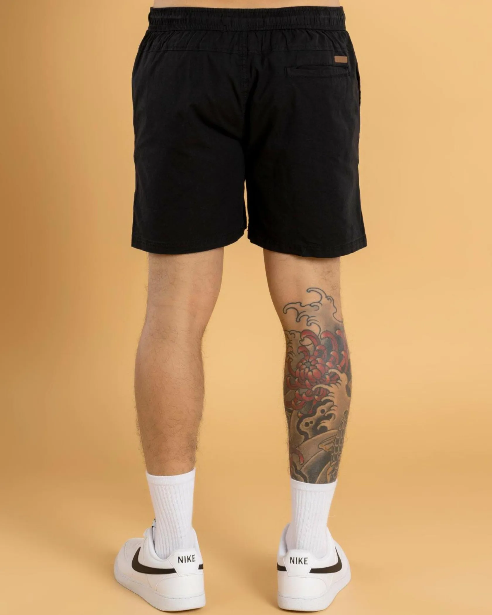 Lucid Active Elastic Waist Shorts Black Hot