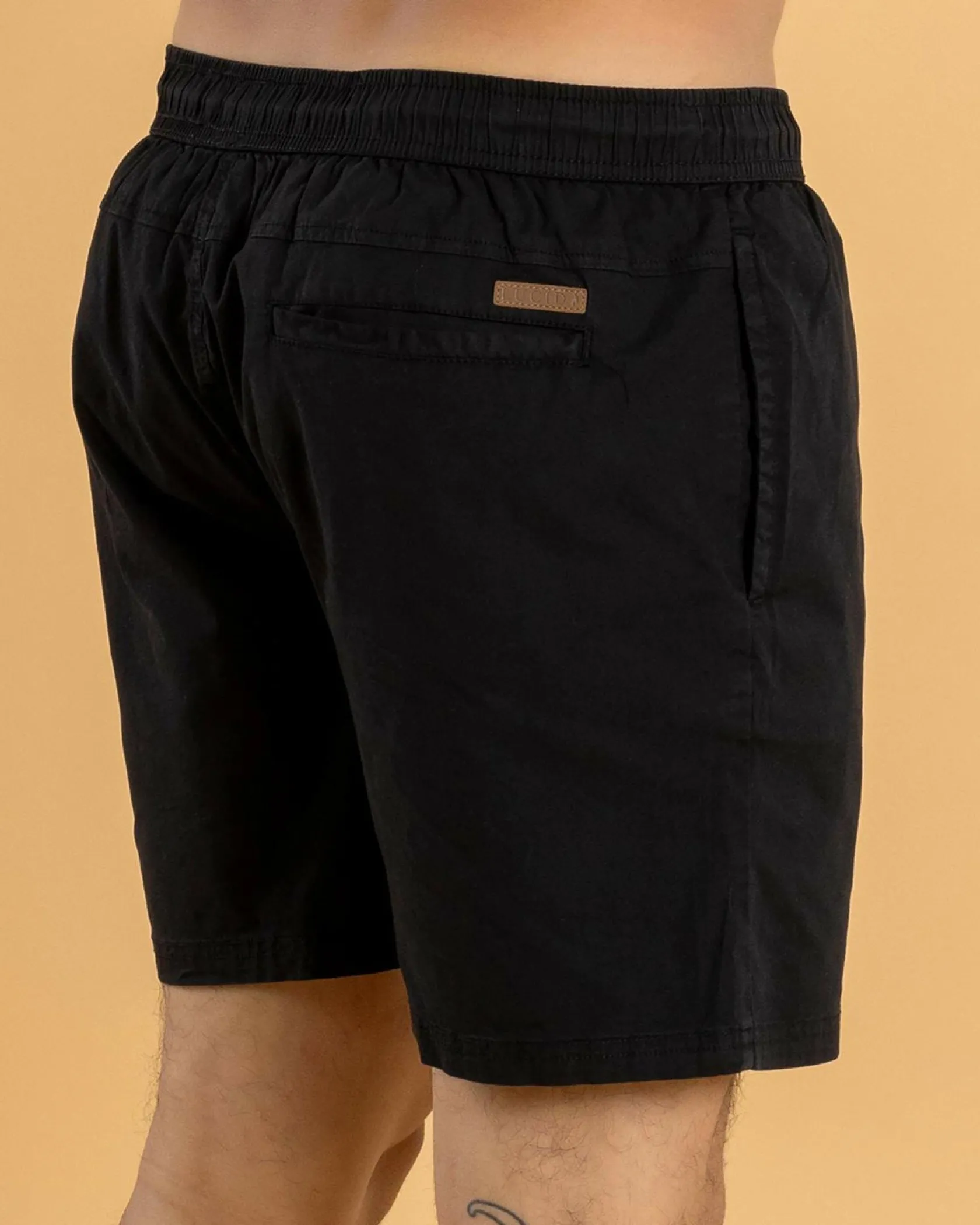 Lucid Active Elastic Waist Shorts Black Hot
