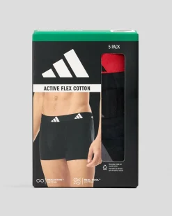 adidas Active Flex Cotton Trunk 5 Pack Assorted Online