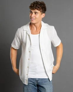 Lucid Adrift Short Sleeve Shirt White Outlet