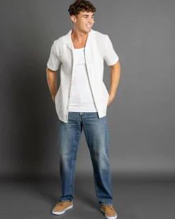 Lucid Adrift Short Sleeve Shirt White Outlet