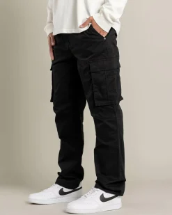 Lucid Agenda Cargo Pants Black Wash Outlet