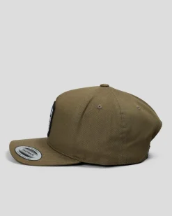 The Mad Hueys Ahoy Fkrs Shield Snapback Cap Olive Sale