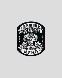 The Mad Hueys Ahoy Fkrs Storm Sticker Black Hot