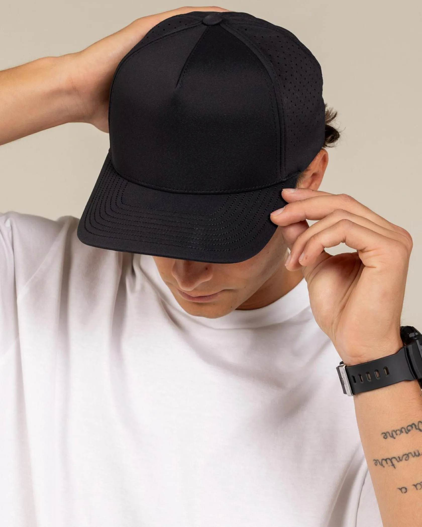 Flexfit Air A Frame Cap Black New
