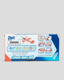 Get It Now Airplane Glider with Launcher Blue Best