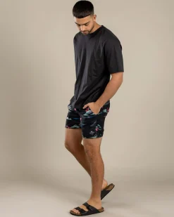 Skylark Alcove Elastic Waist Board Shorts Black Outlet