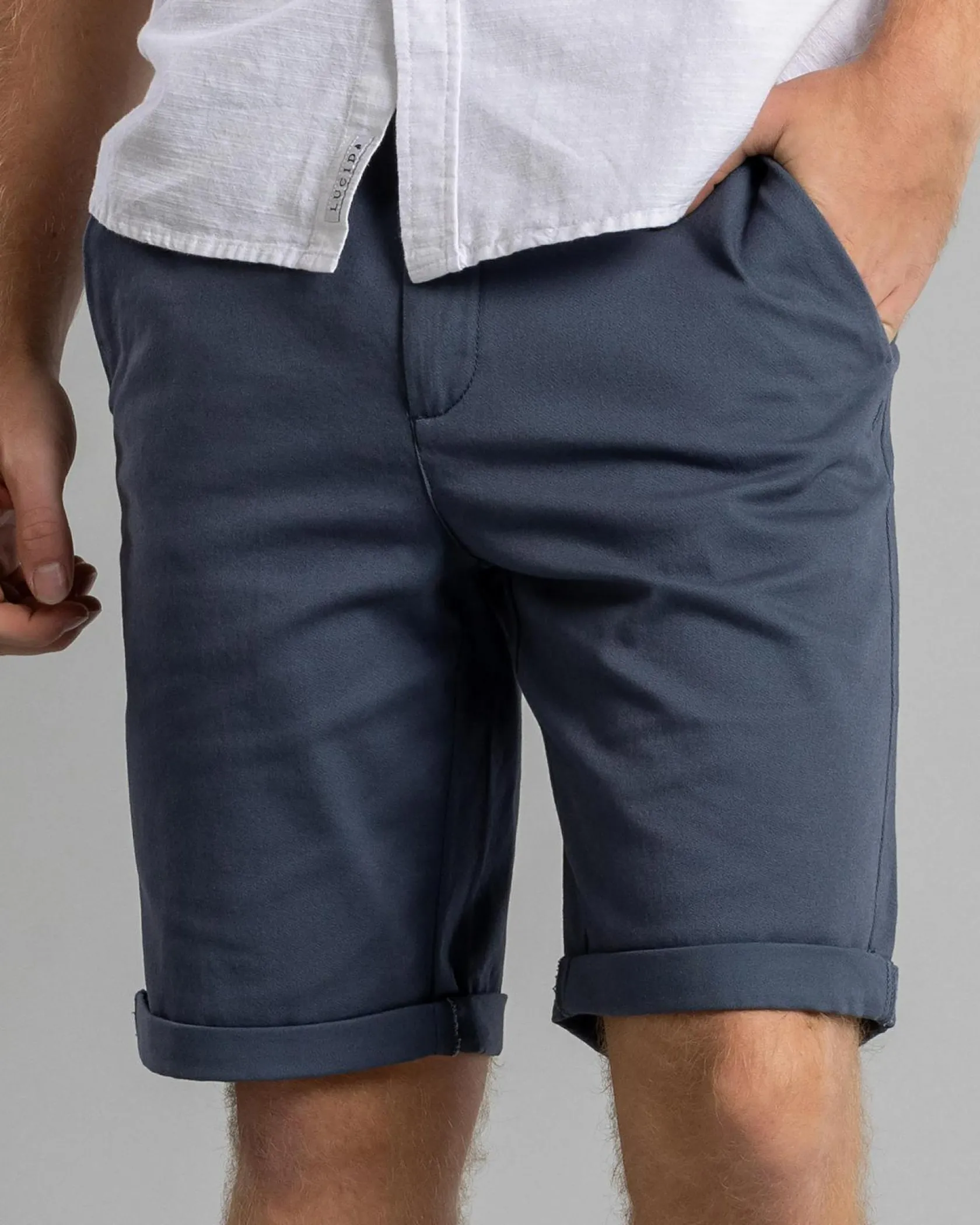 Lucid Align Chino Walk Shorts Slate Best