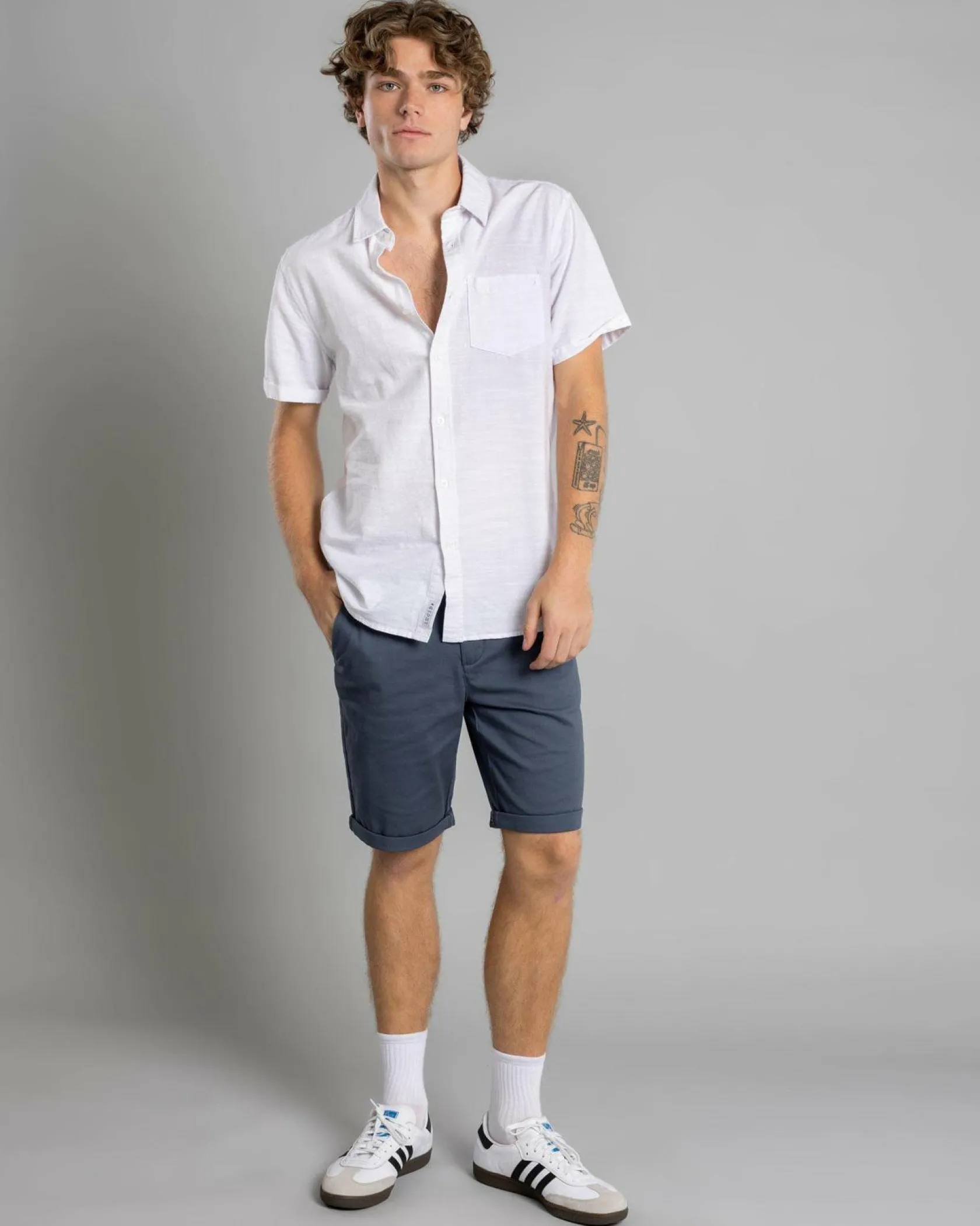 Lucid Align Chino Walk Shorts Slate Best