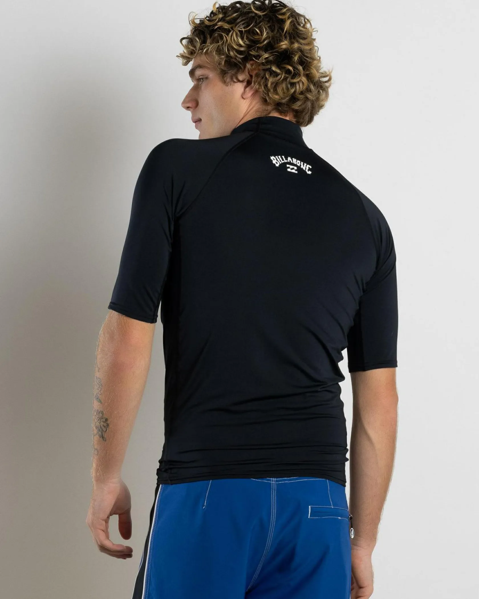 Billabong All Day Arch Short Sleeve Rash Vest Black Online