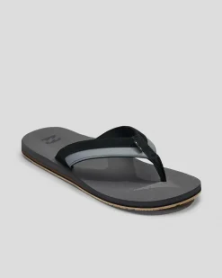 Billabong All Day Impact Thongs Charcoal Clearance