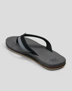 Billabong All Day Impact Thongs Charcoal Clearance