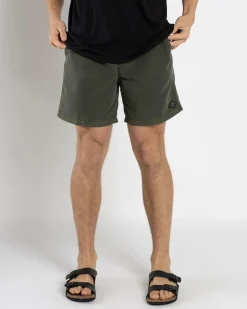 Billabong All Day Overdye Layback Board Shorts Dark Military New