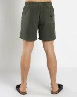 Billabong All Day Overdye Layback Board Shorts Dark Military New
