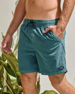 Billabong All Day Overdye Layback Board Shorts Marine Green Online