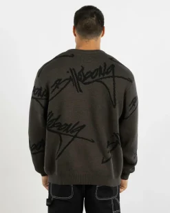 Billabong All Over Sweater Knit Jumper Raven Online