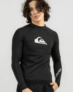 Quiksilver All Time Long Sleeve Wetshirt Black New