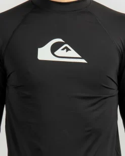 Quiksilver All Time Long Sleeve Wetshirt Black New