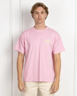 Afends Altered Heavy Weight T-Shirt Vintage Pink Hot