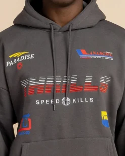Thrills Anarchy In Paradise Slouch Hoodie Merch Black