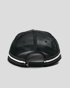 The Mad Hueys Anchor Bones Twill Trucker Cap Charcoal