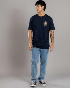 The Mad Hueys Anchor Octopissed T-Shirt Navy Sale
