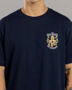 The Mad Hueys Anchor Octopissed T-Shirt Navy Sale