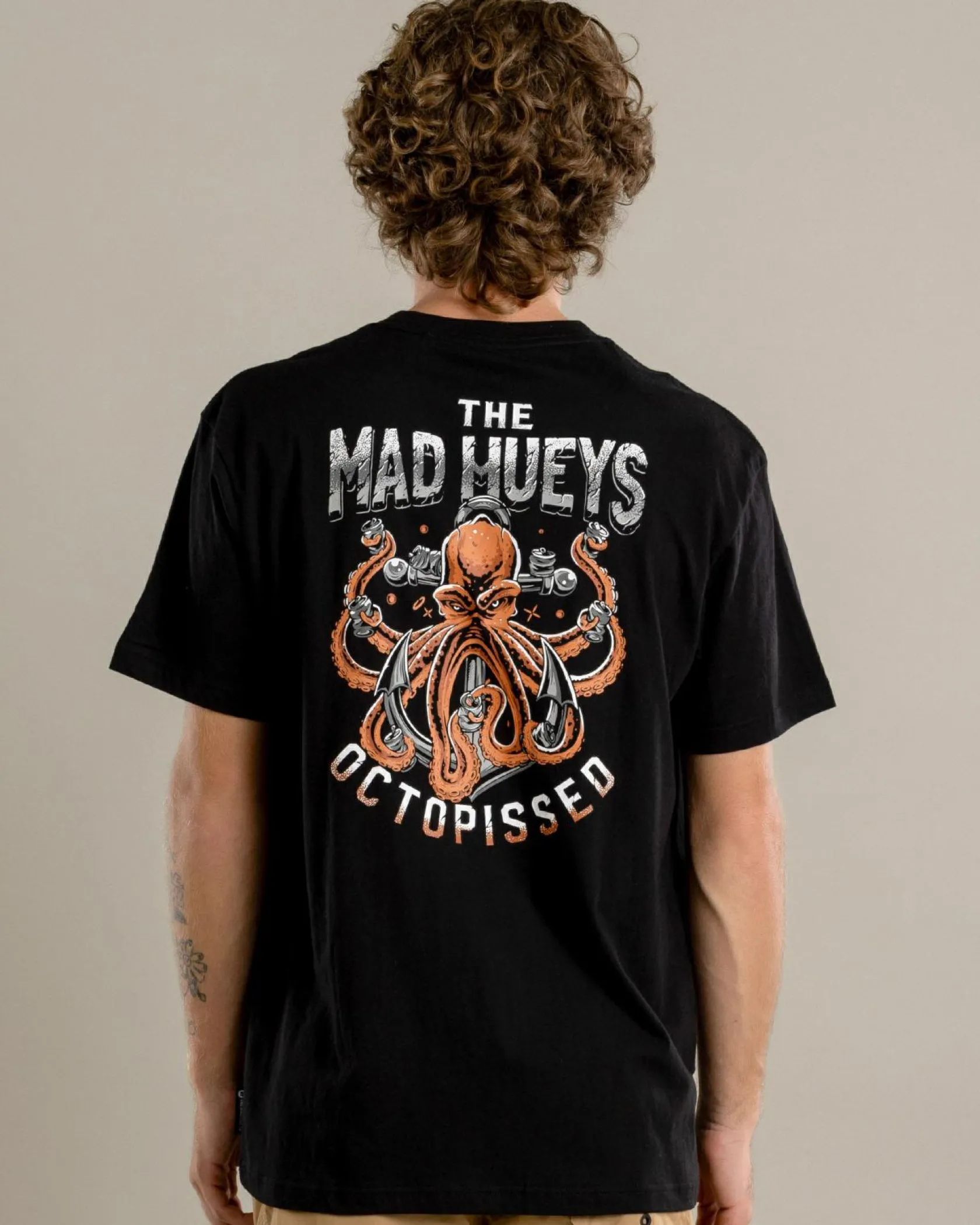 The Mad Hueys Anchor Octopissed T-Shirt Black Best