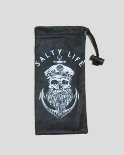 Salty Life Anchors Sunglasses Soft Case Black/ Camo New