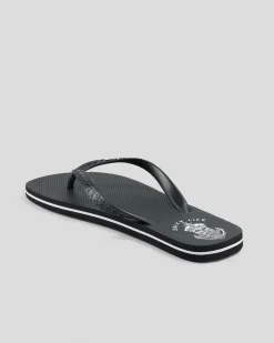 Salty Life Anchors Thongs Black/white