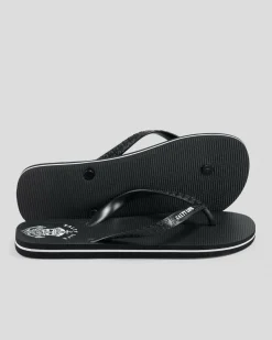 Salty Life Anchors Thongs Black/white