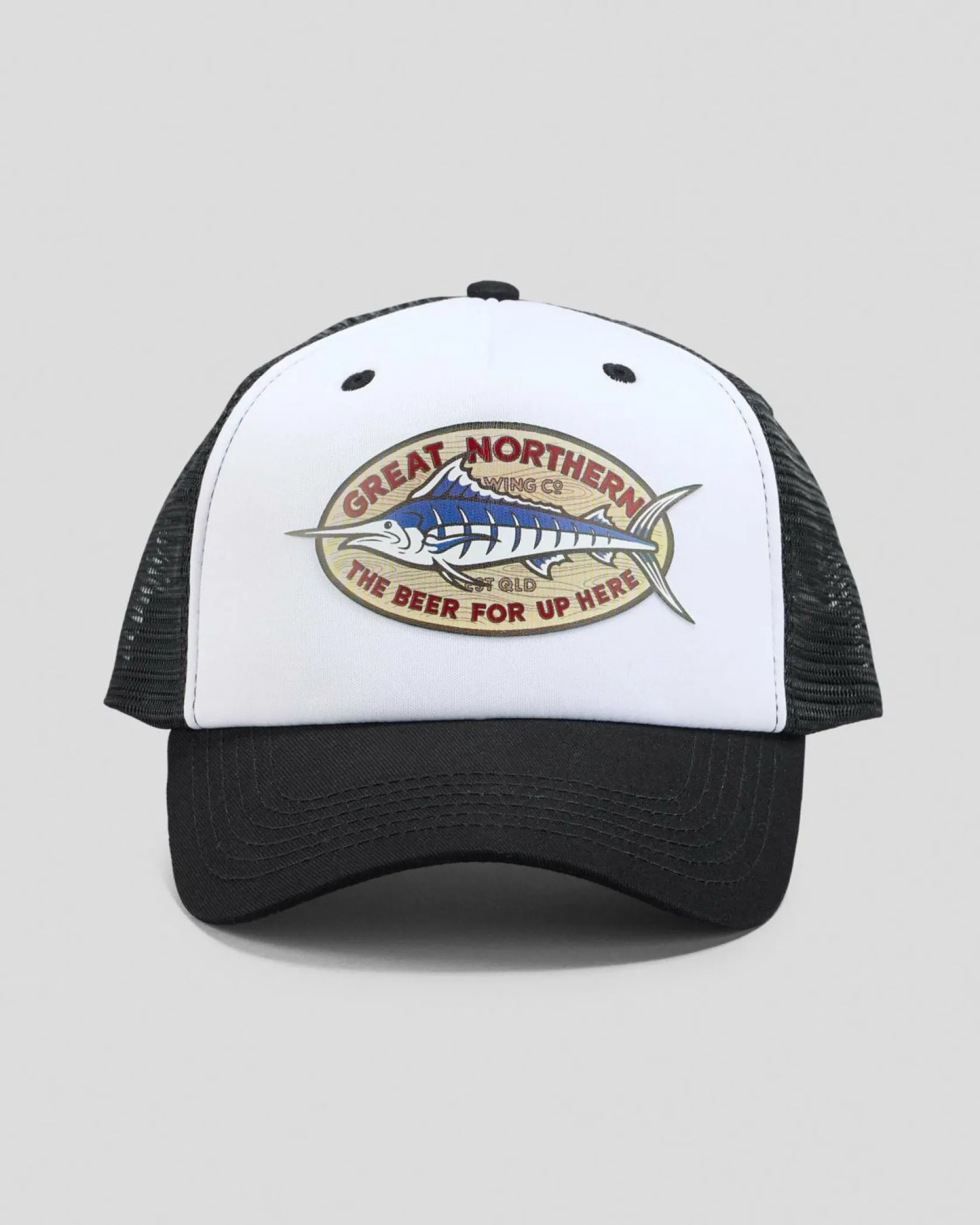 Great Northern Angler Trucker Cap White Hot