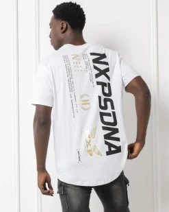 Nena & Pasadena Anlantic Dual Curved T-Shirt Optical White Hot