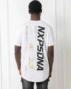 Nena & Pasadena Anlantic Dual Curved T-Shirt Optical White Hot