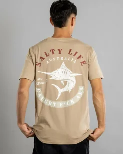 Salty Life Any Bites T-Shirt Sand Acid Online