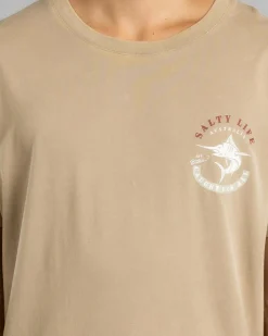 Salty Life Any Bites T-Shirt Sand Acid Online