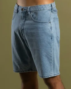 Quiksilver Aqua Cult Aged Denim Shorts Ashley Blue Online