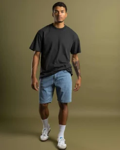 Quiksilver Aqua Cult Aged Denim Shorts Ashley Blue Online