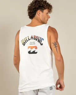 Billabong Arch Fade Singlet Off White
