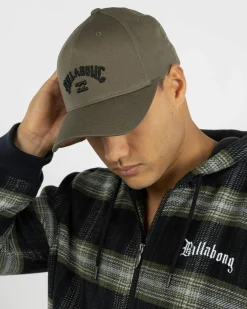 Billabong Arch Flexfit 110 Snapback Cap Olive Outlet