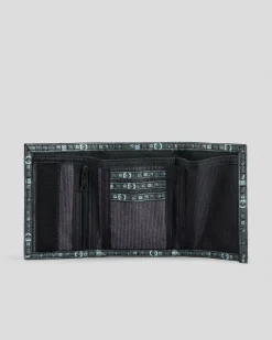 Rip Curl Archive Cord Surf Trifold Wallet Black/blue Discount