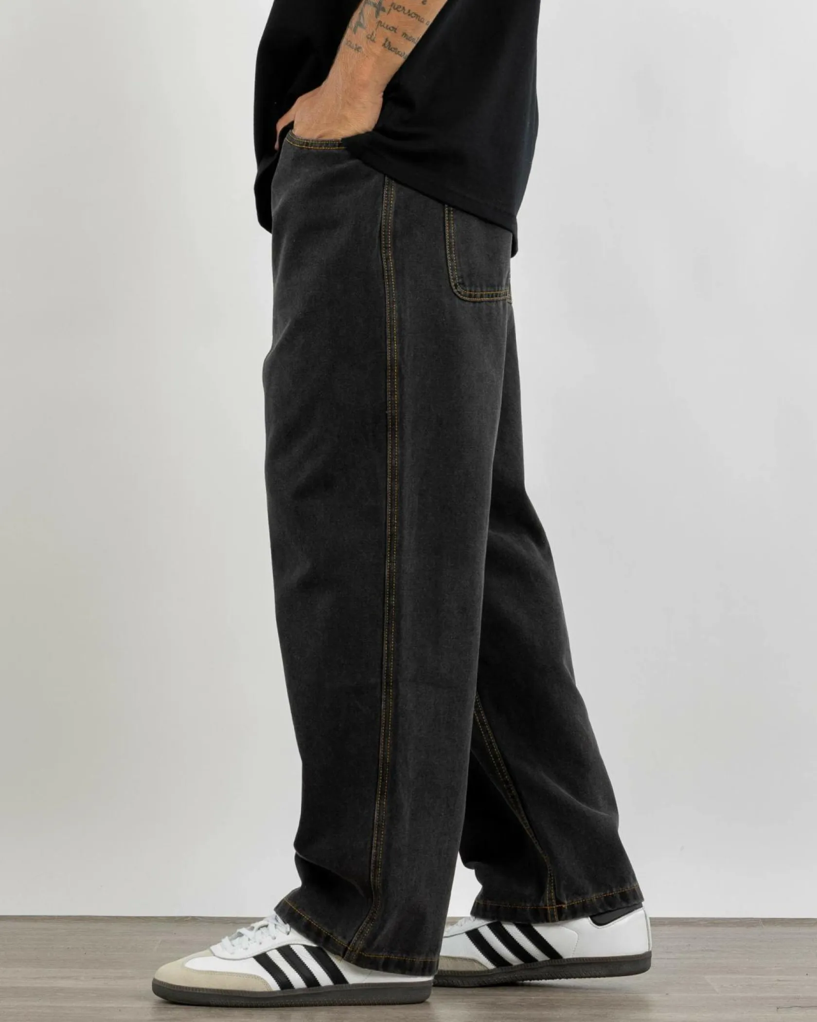 Rip Curl Archive Denim Pants Washed Black Clearance